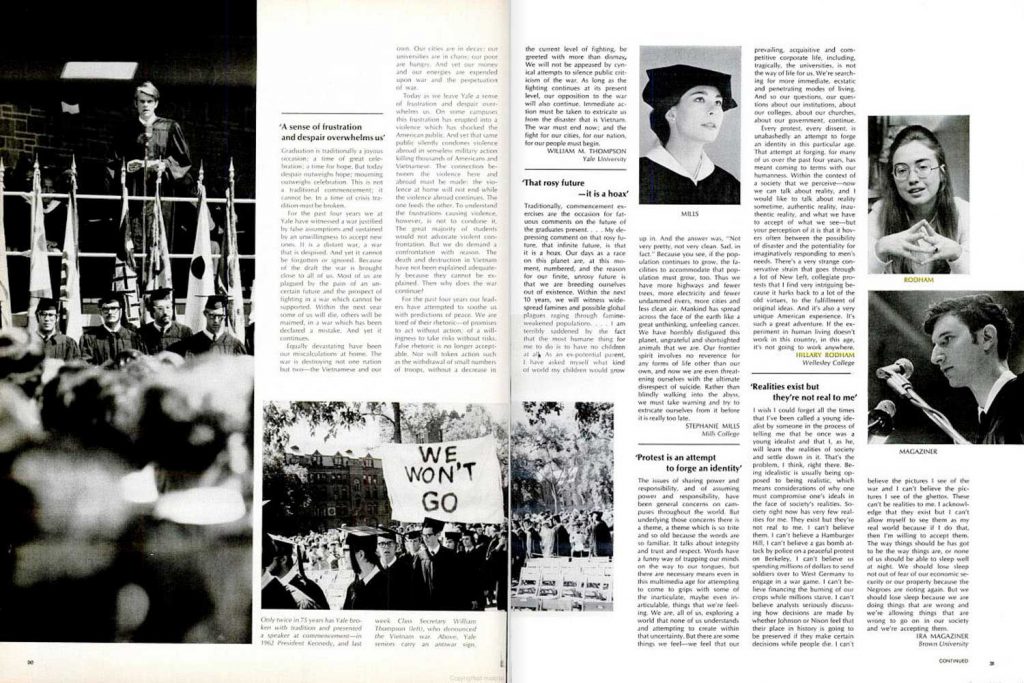 LIFE magazine, June 20, 1969, "Class of '69" page spreads. (Best viewed using "Full Screen" option, at right.)